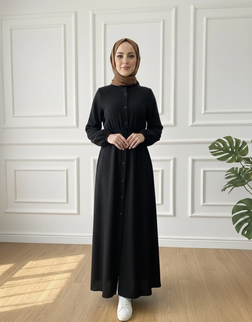 MÜSLİN FERACE - SİYAH