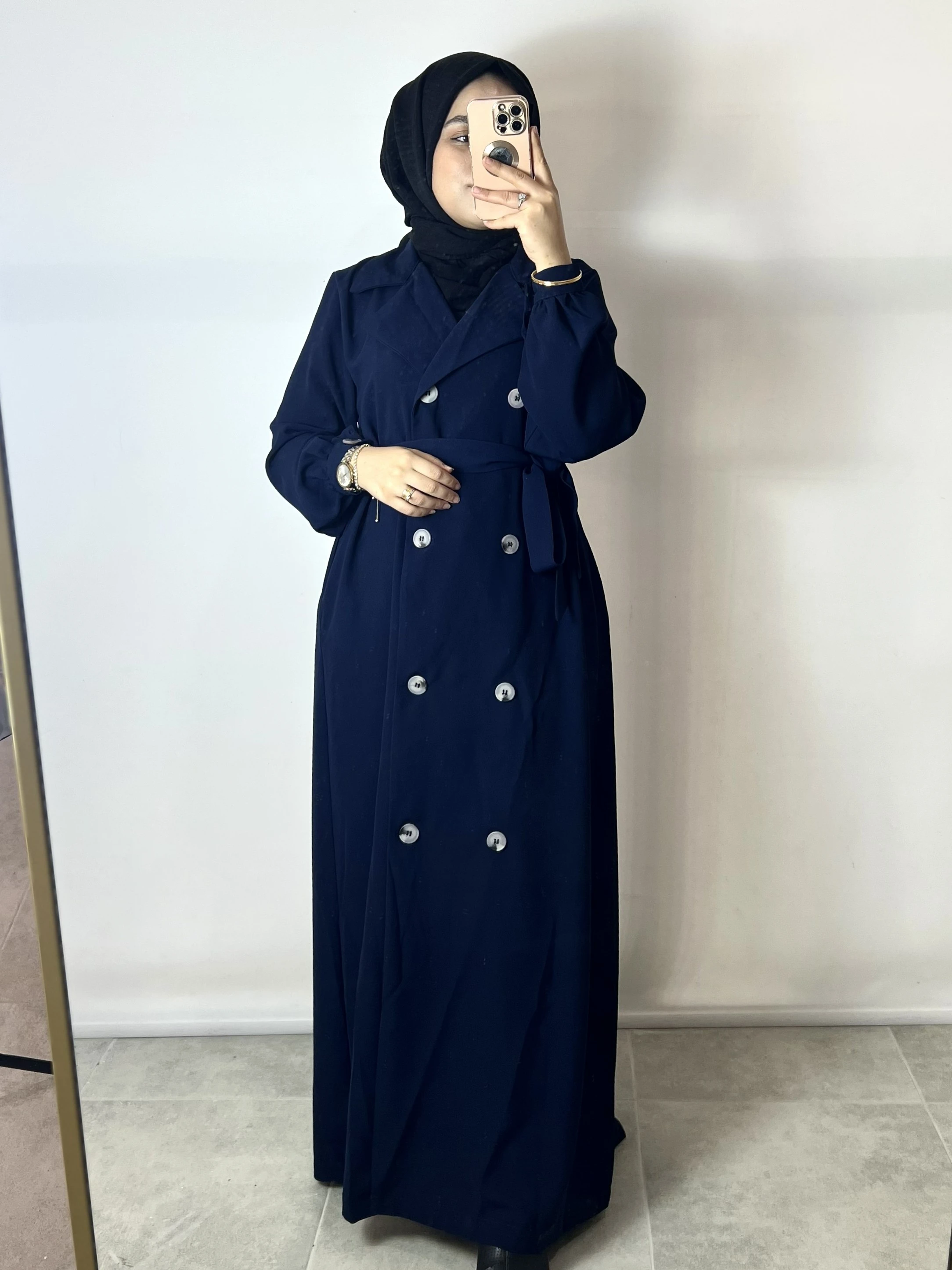 DÜĞMELİ TRENÇ FERACE