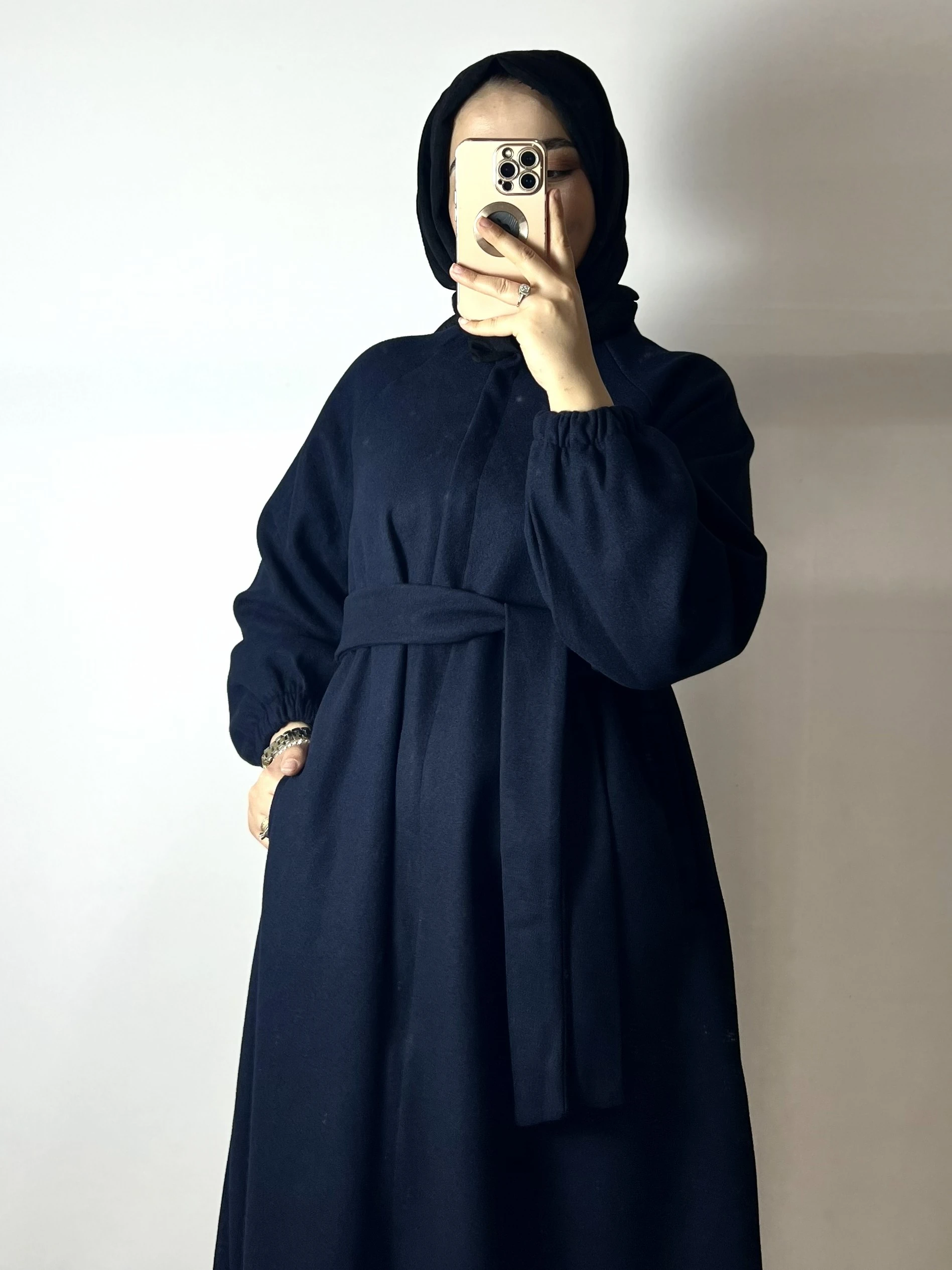 KIŞLIK KAŞE KABAN - LACİVERT