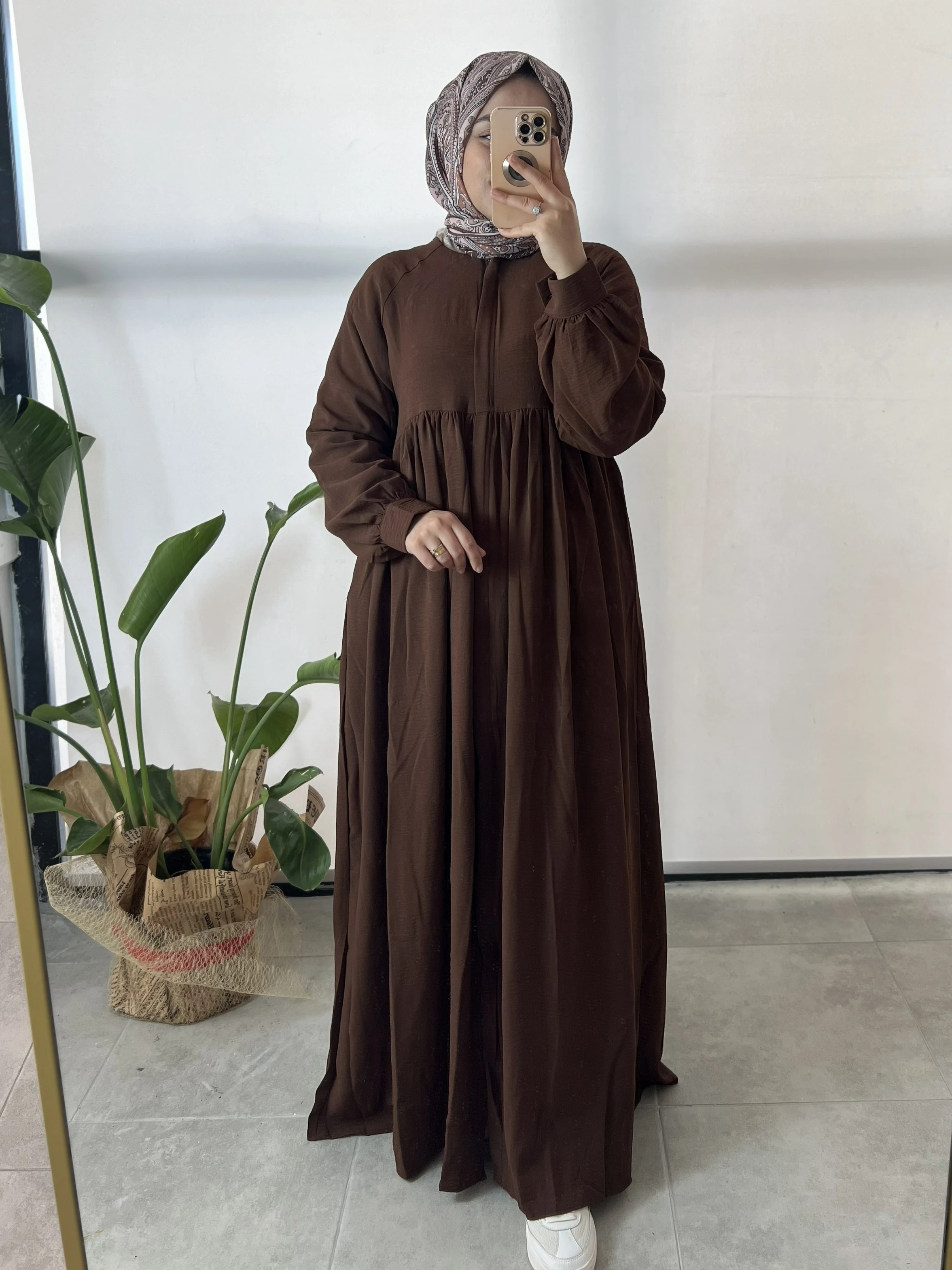 AEROBİN ROBALI FERACE - KAHVERENGİ