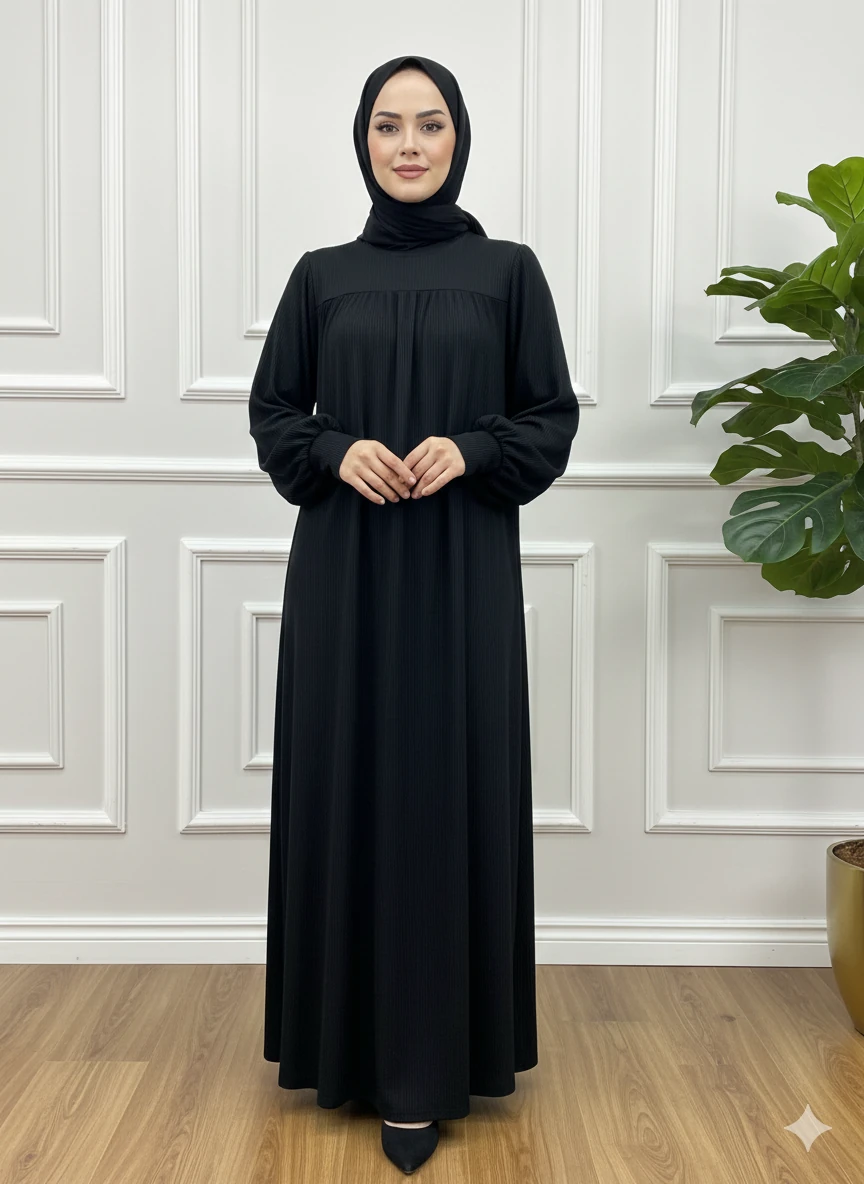 KIŞLIK ROBALI TRİKO ELBİSE