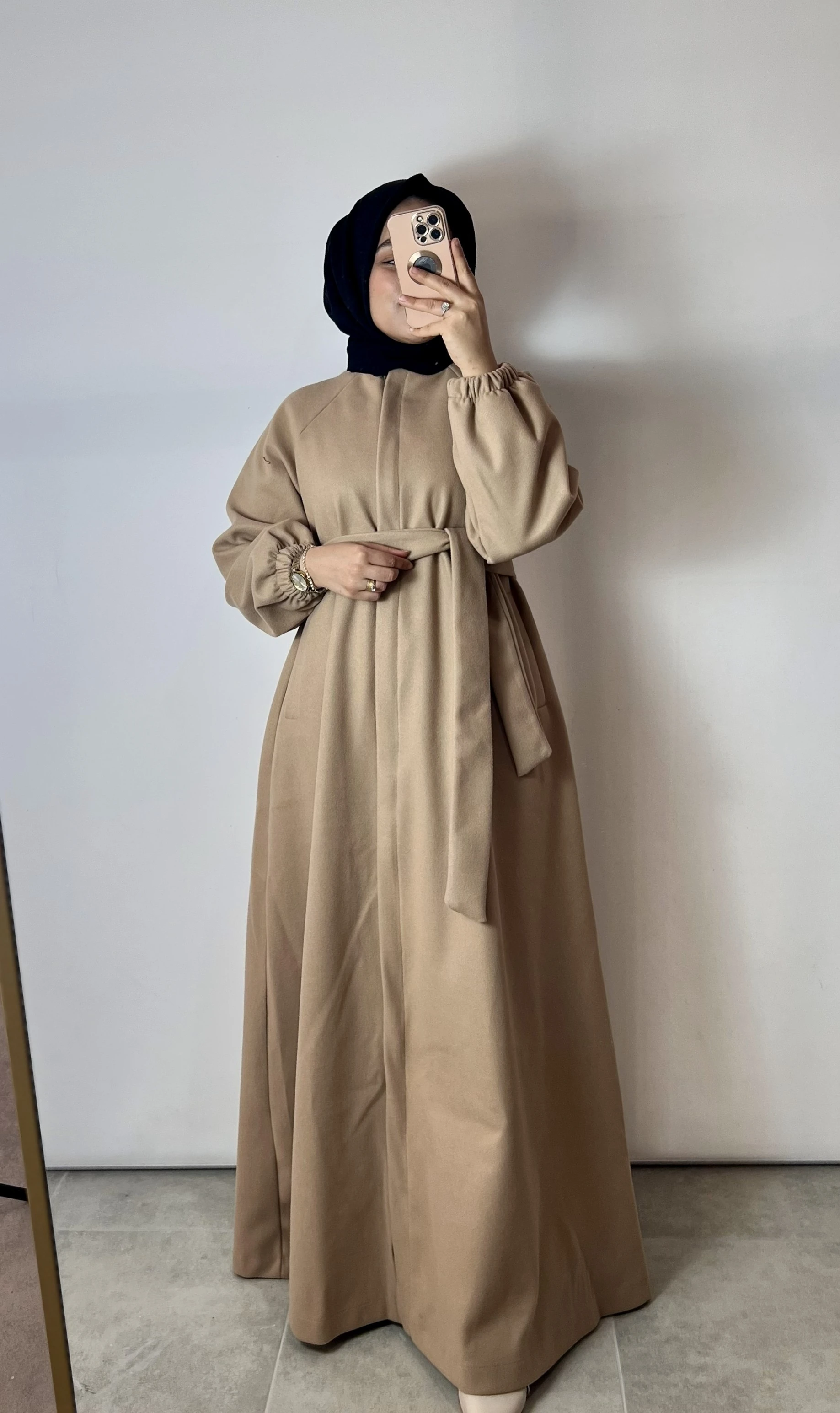 KIŞLIK KAŞE KABAN - BEJ