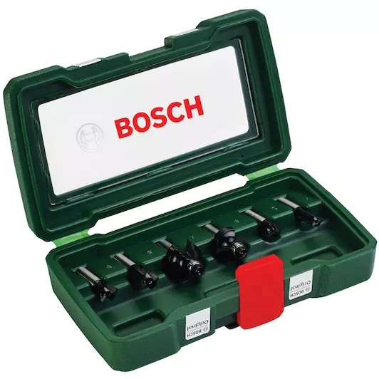 Bosch 2607019463 6 Parça 8 mm Şaftlı Freze Seti