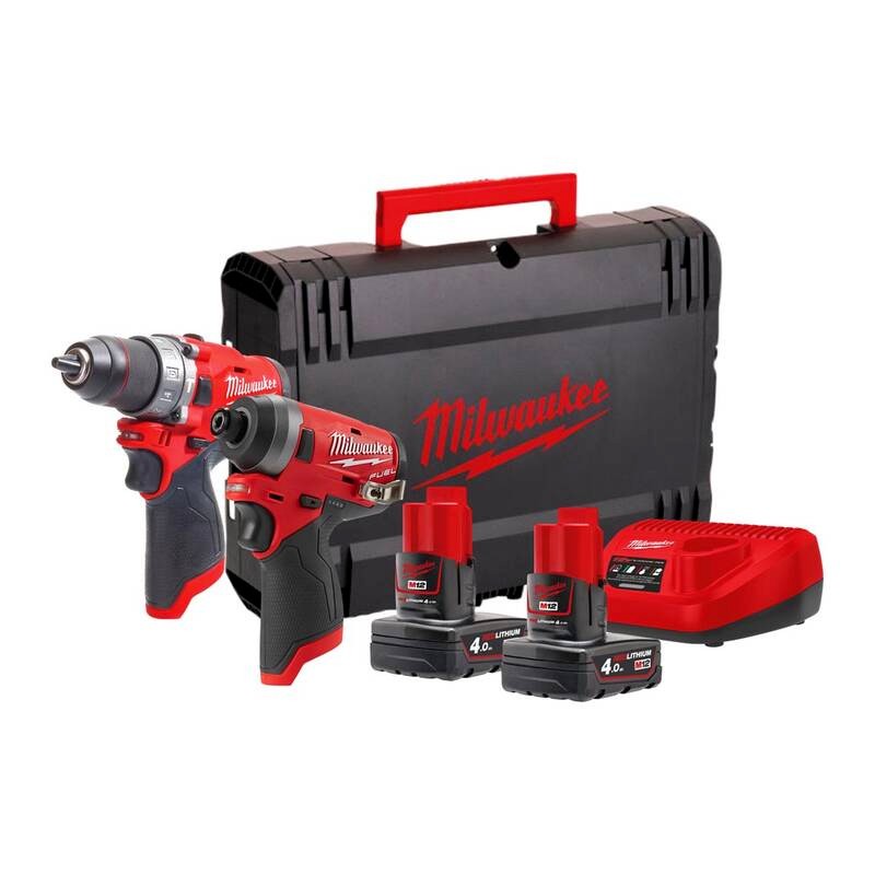 Milwaukee M12 FPP2A-402X Fuel Akülü Set