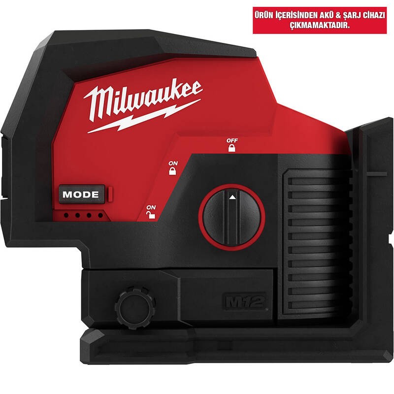 Milwaukee M12CLLP-0C M12 Çapraz / 2 Çizgili Lazer Metre