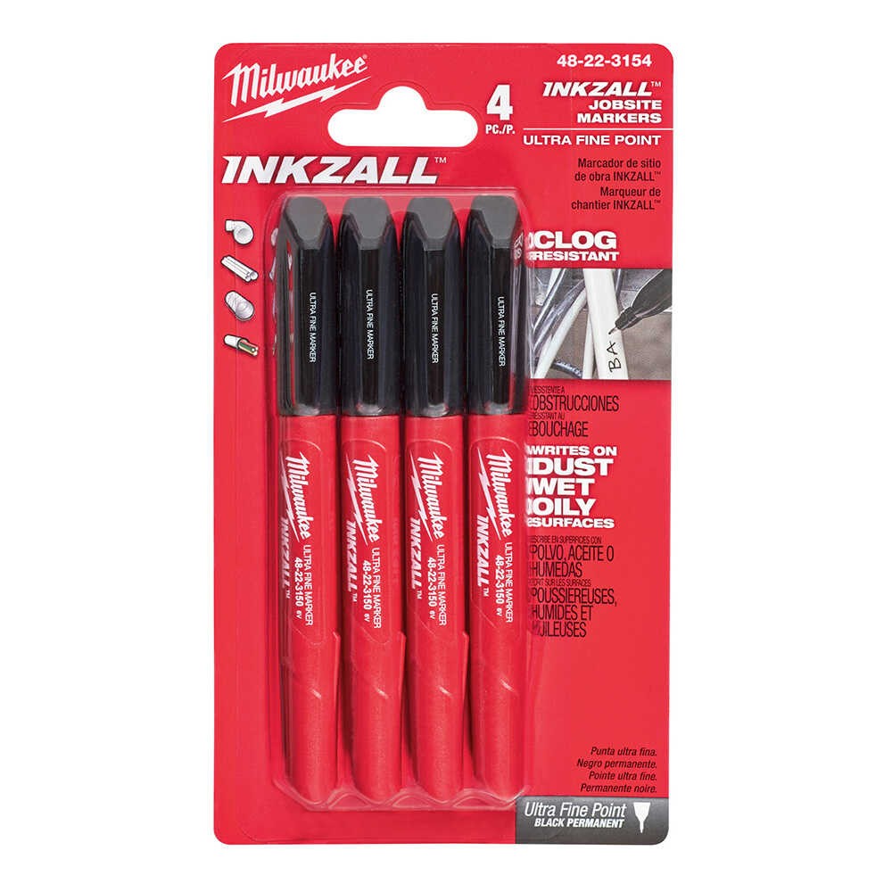 Inkzall™ İnce Uçlu Marker İşaretleme Kalem - 4'lü