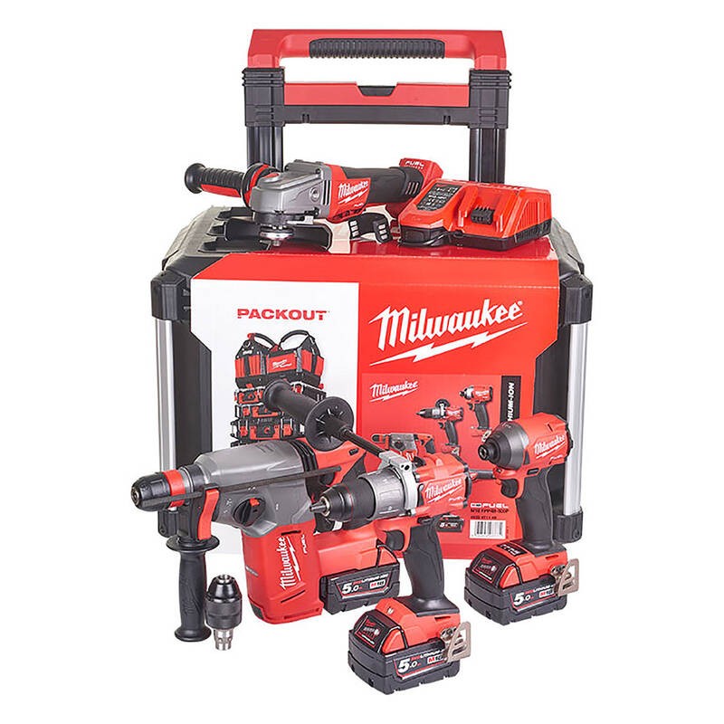 Milwaukee M18 FPP4B-503P 4 LÜ Set-3 Akülü