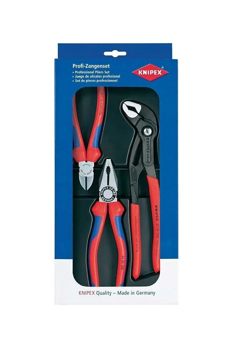 Knipex 00 20 09 V01 Kombine Pense Yan Keski Fort Pense Seti