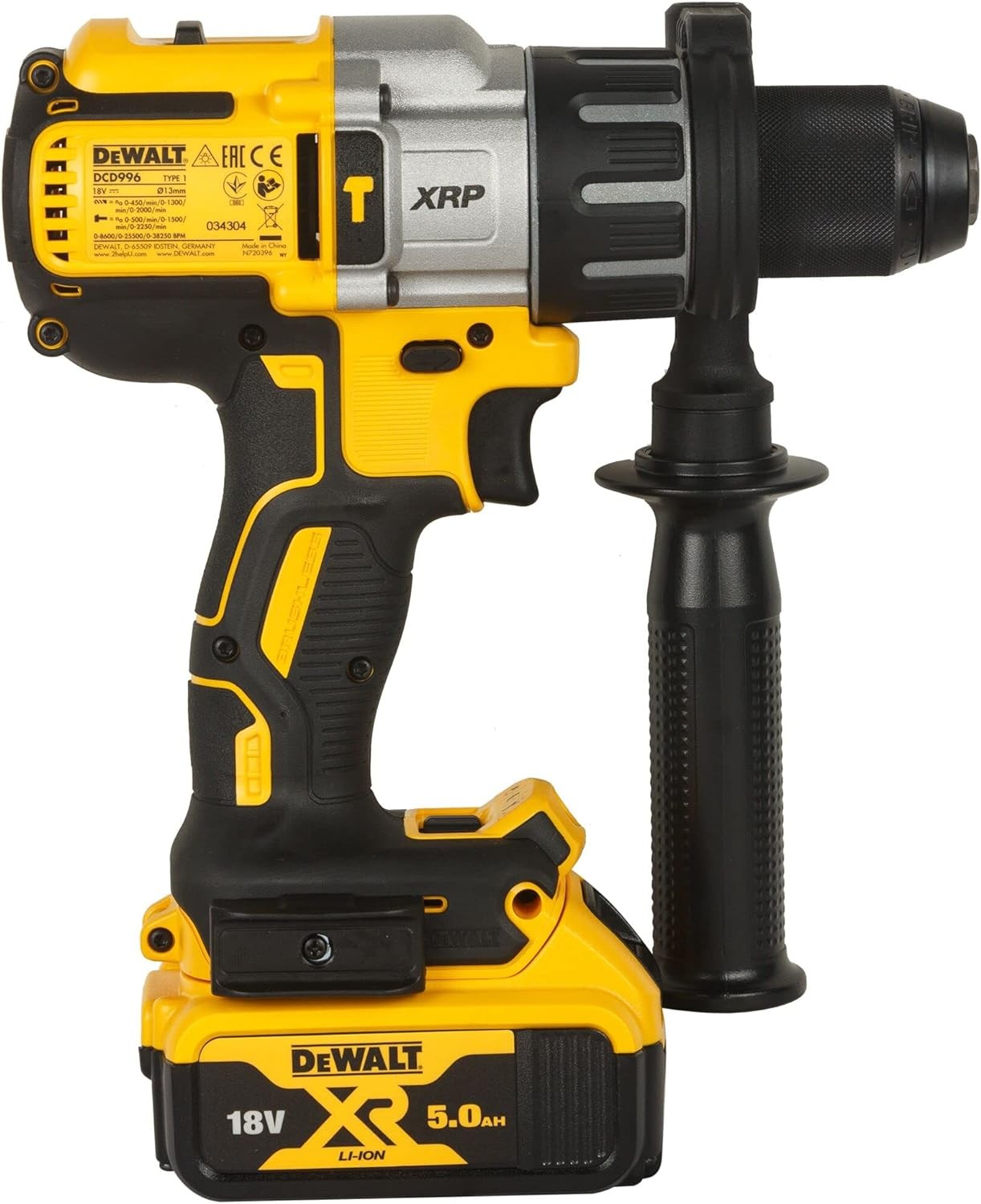 Dewalt Dcd996P2/Qw Çift Akülü Kömürsüz Profesyonel Darbeli Matkap 18 Volt / 5.0 Ah Li/Ion