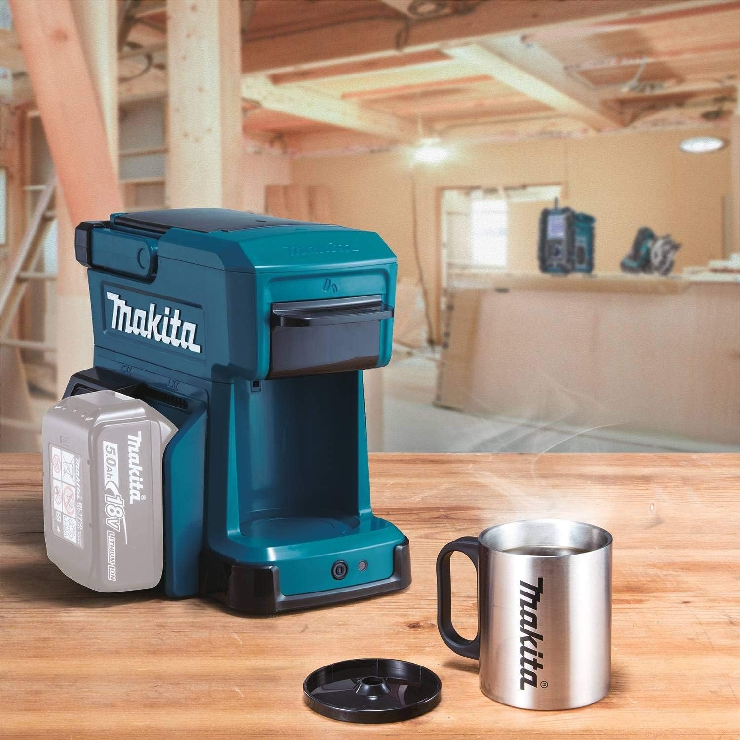 Makita DCM501Z akülü kahve makinesi 18 V