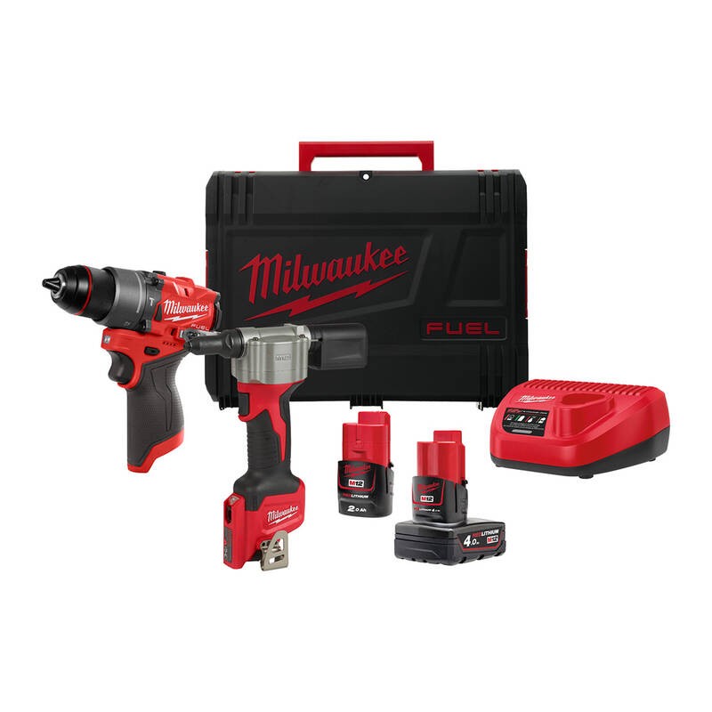 Milwaukee M12 FPP2D2-422X 12V Akülü Set