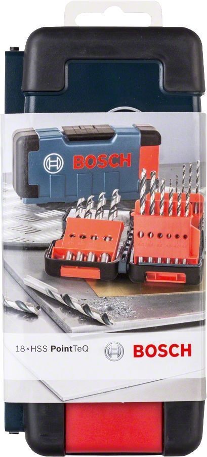 Bosch Hss Point TeQ 18 Parça Metal Matkap Ucu Seti