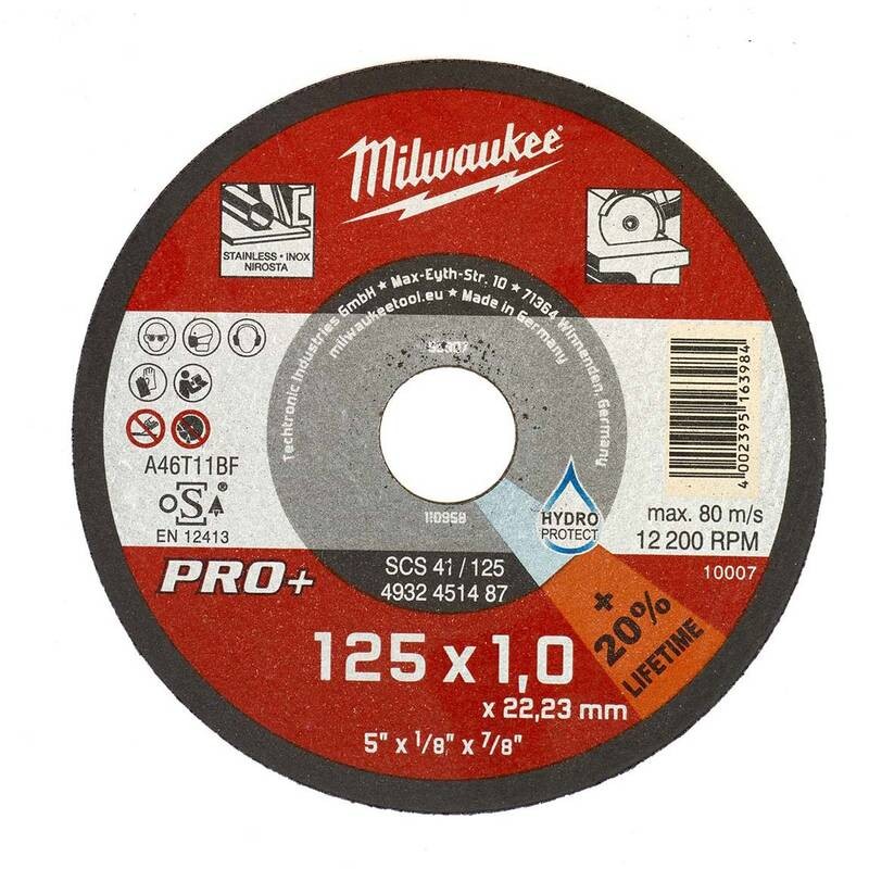 Milwaukee Inox Metal Kesme Taşı 125x22x1 MM