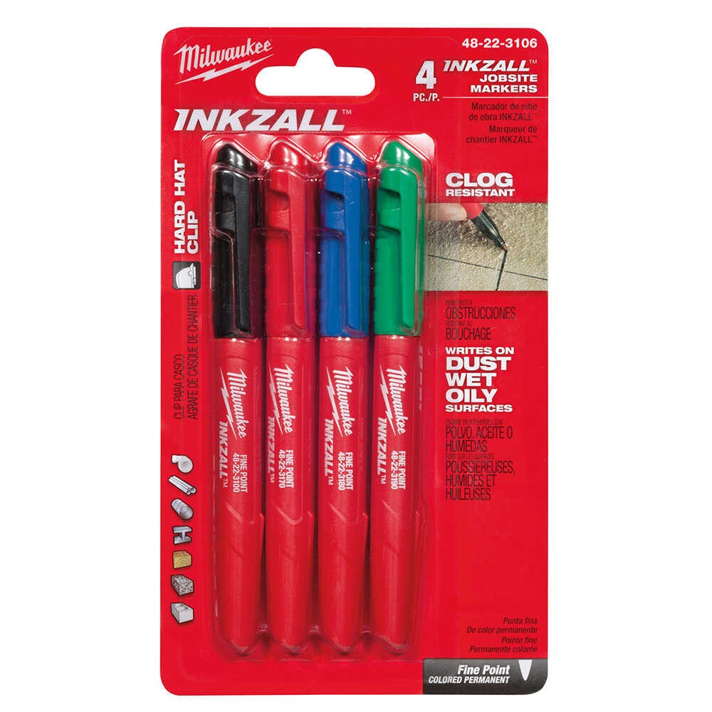 4 Farklı Renkli Marker İşaretleme Kalem