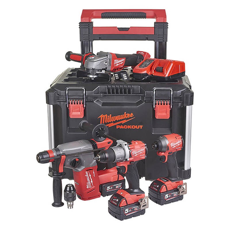 Milwaukee M18 FPP4B-503P 4 LÜ Set-3 Akülü