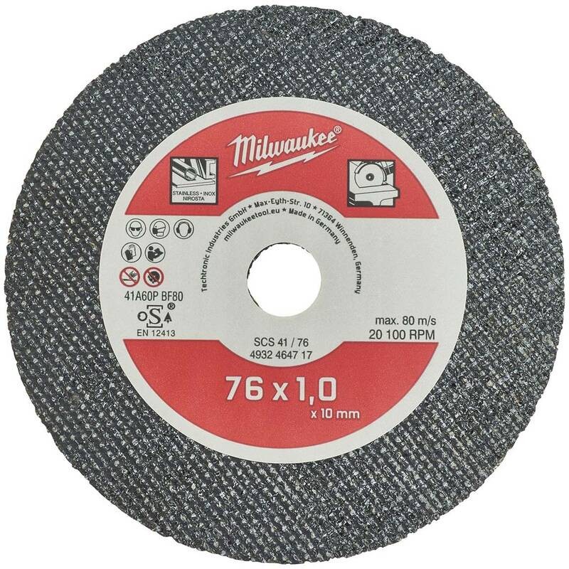 Milwaukee Metal Kesme Taşı - 76x10x1 MM / M12 Fcot ile Uyumlu