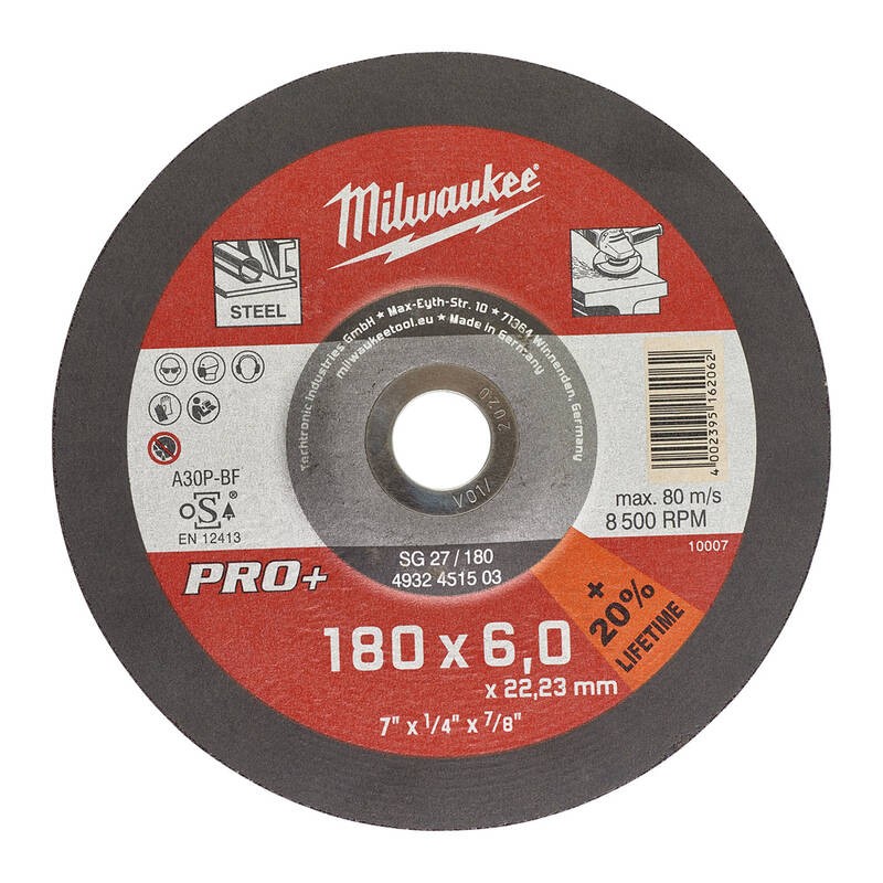 Milwaukee 180 x 22 x 6 Taş Metal Taşlama Taşı