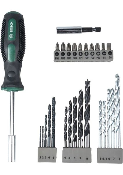 Bosch 27 Parça Tornavidalı Vidalama ve Matkap Ucu Seti