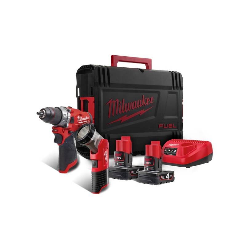 Milwaukee M12 FPP2T-402X Set Akülü Matkap ve Fener Seti