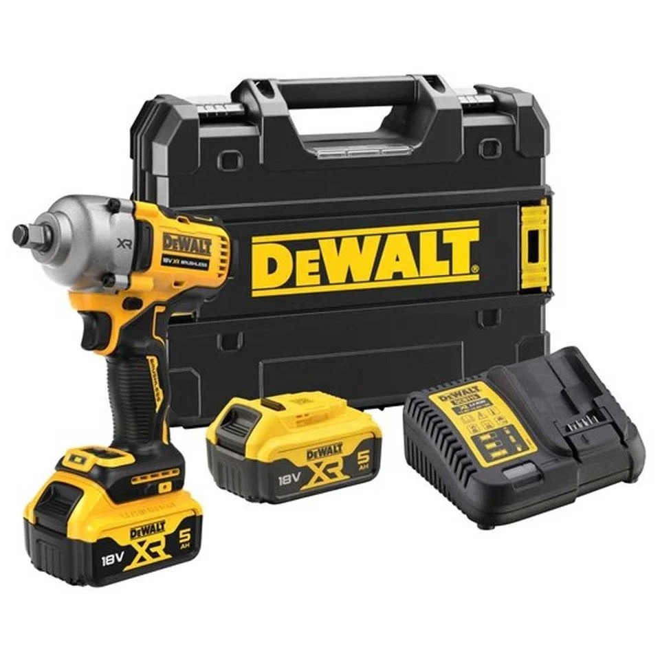 Dewalt DCF891P2T 18V 5.0AH Li-Ion Kömürsüz Çift Akülü Somun Sıkma