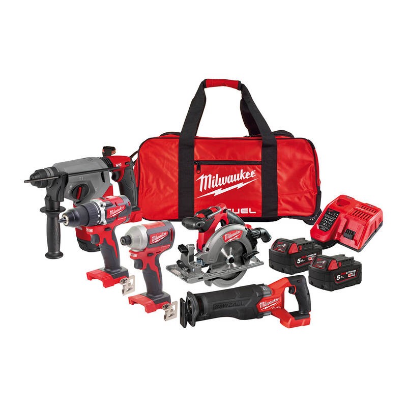 Milwaukee M18PP5B-502B Akülü Set