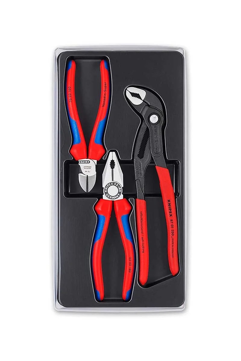 Knipex 00 20 09 V01 Kombine Pense Yan Keski Fort Pense Seti