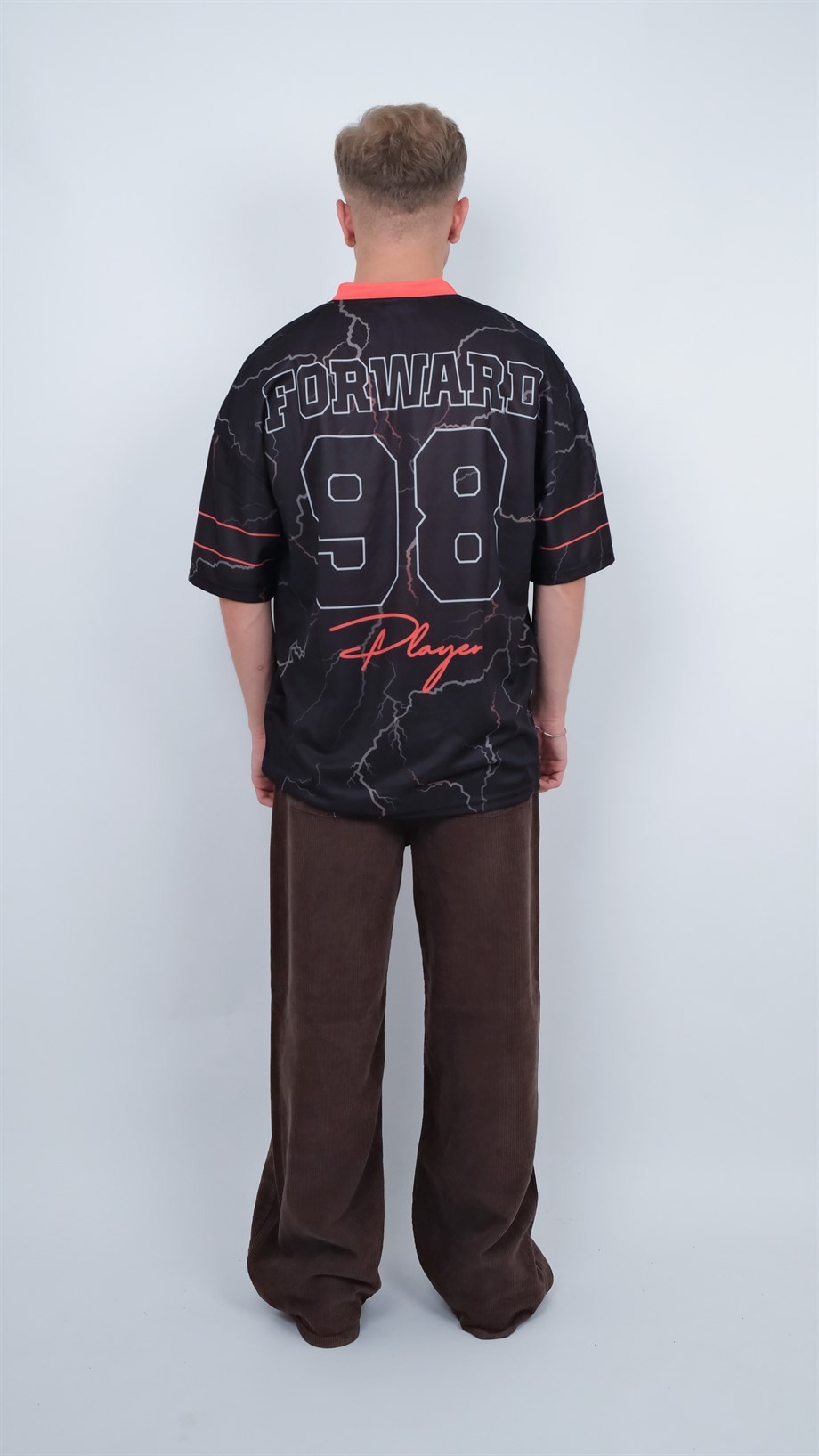 Oversize Forward 98 Jersey - SİYAH