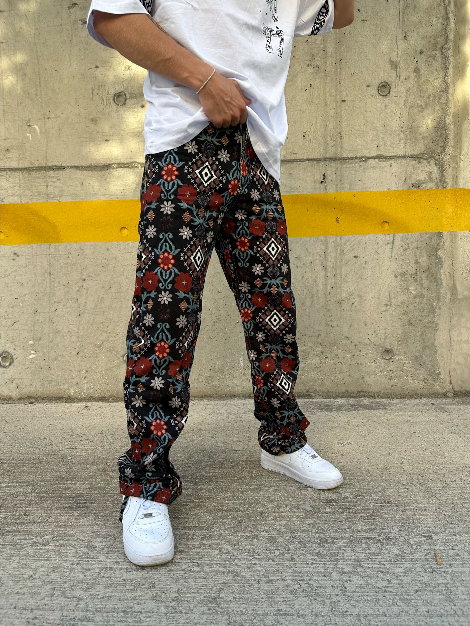 Baggy Nirvana Printed Pants