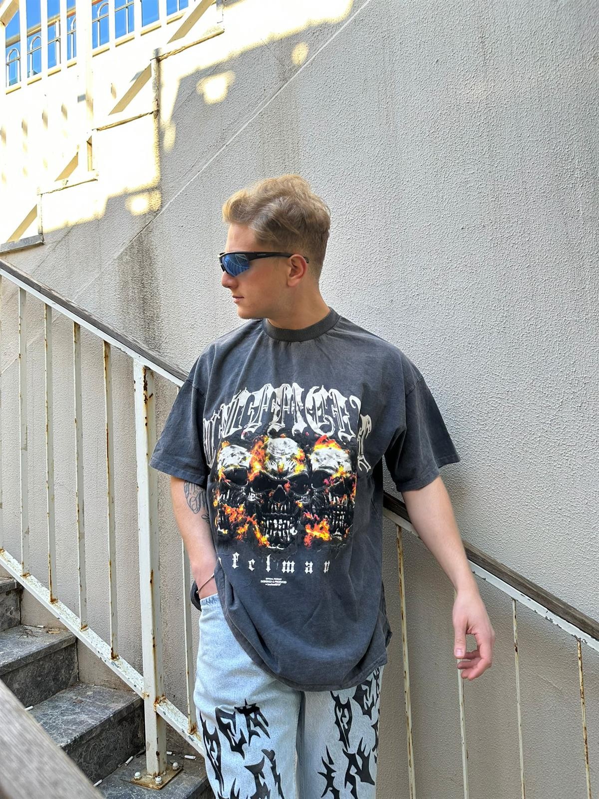 Ofcl Man Acid Wash T-Shirt