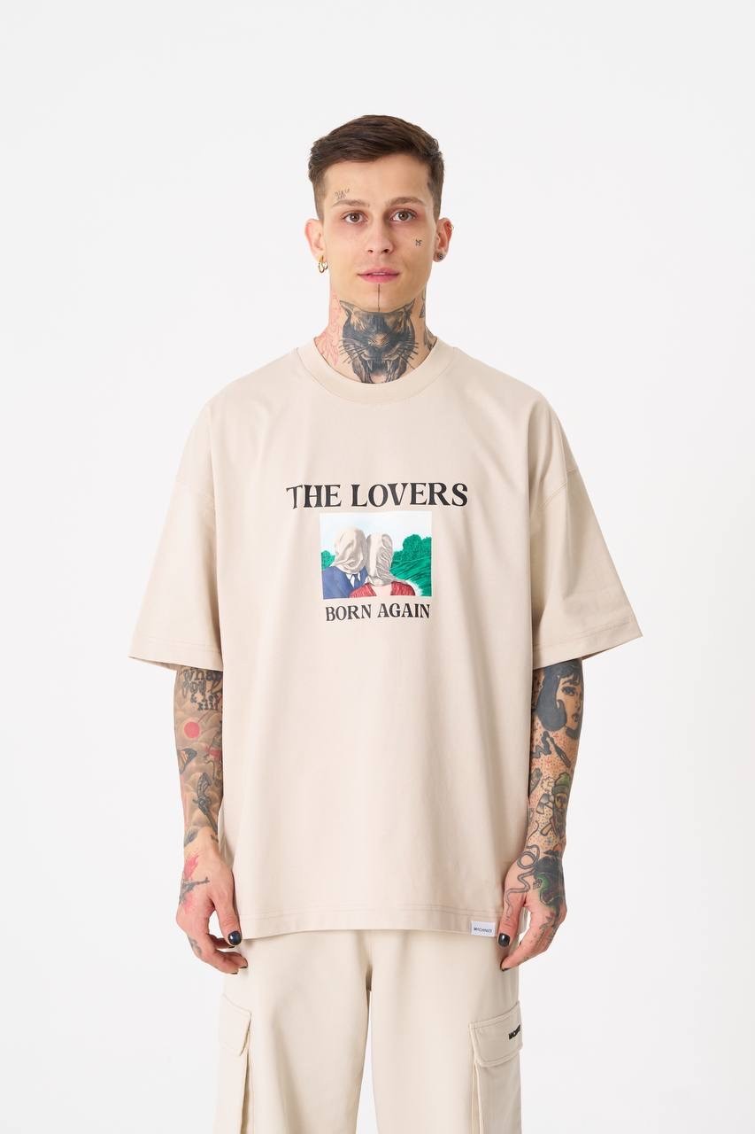 The Lovers Oversize T-Shirt - Bej