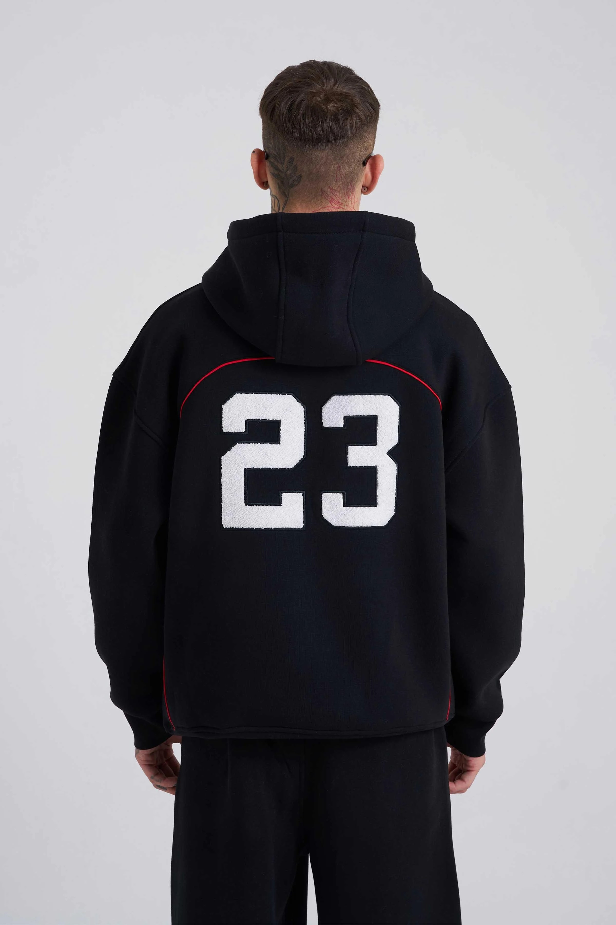 Premium 23 Mchnst Oversize Şardonlu Hoodie