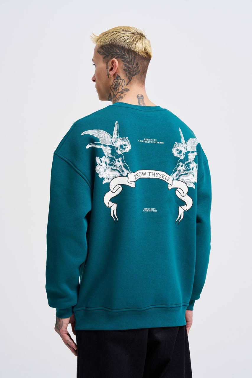 Angel And Ribbon Printed Sweatshirt
