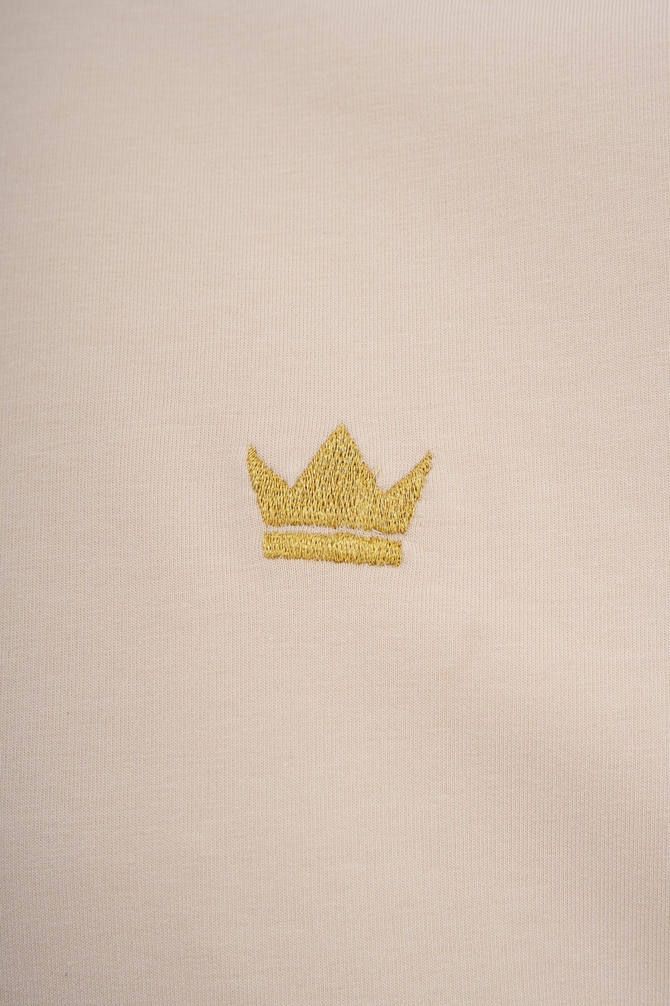 Printed And Glitter Embroidered T-Shirt