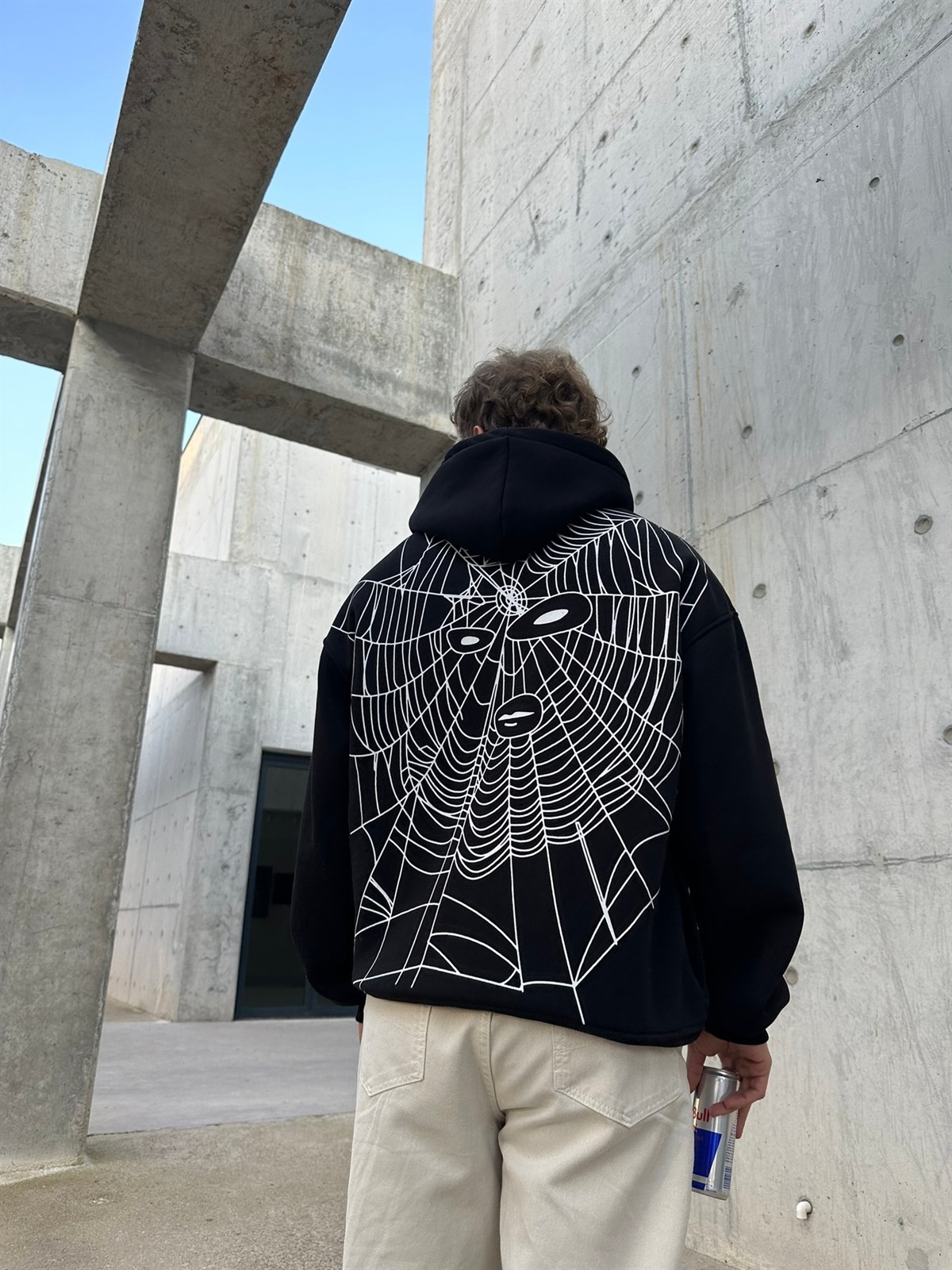 Mhm Studio Spider Ghost Zip Siyah