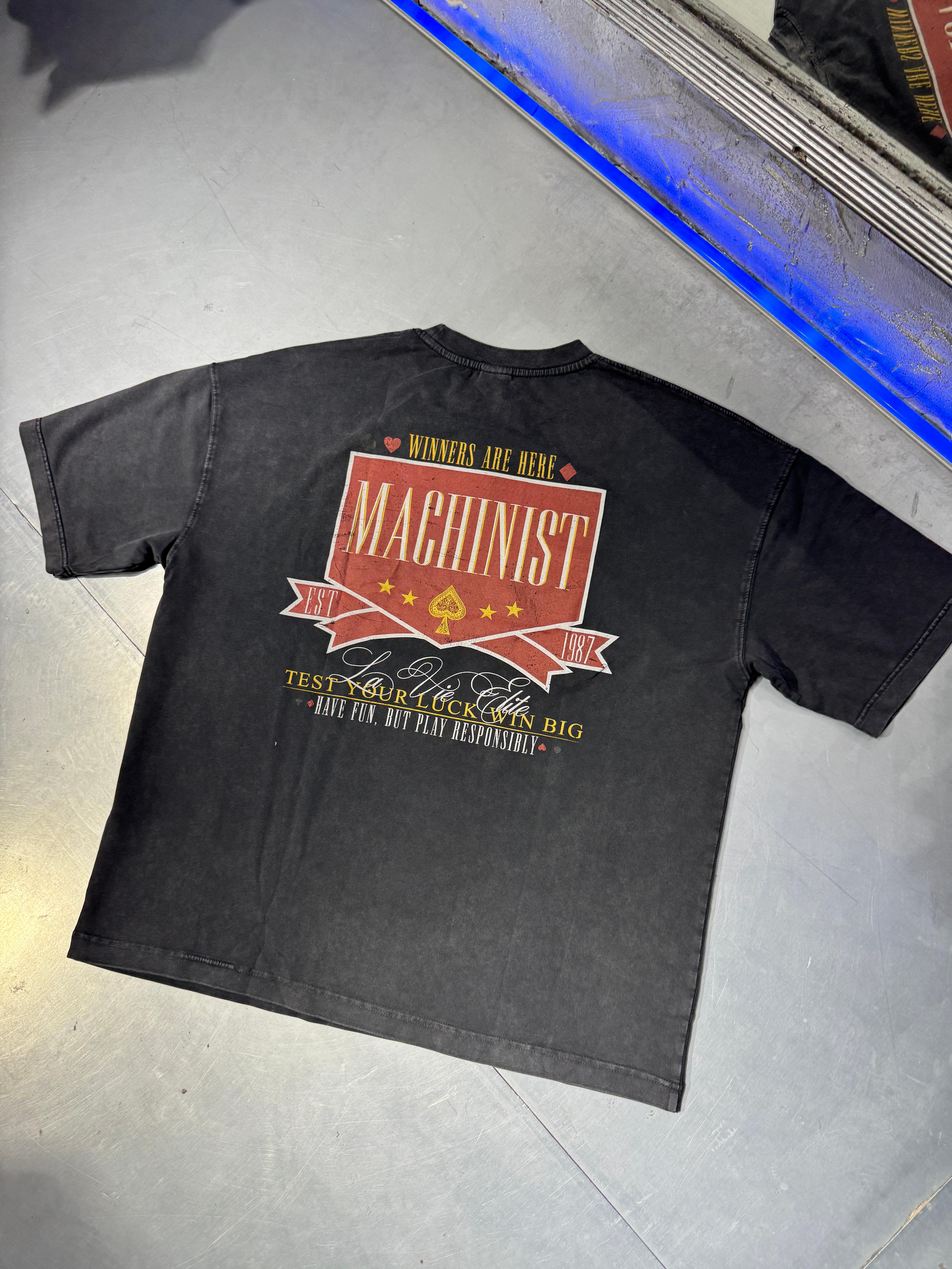 Casino Theme Printed Oversize T-Shirt
