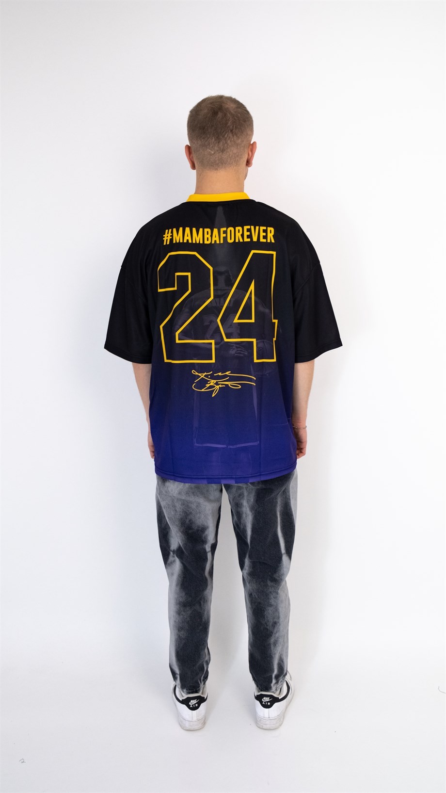 Oversize Mamba Forever Jersey - SİYAH/MOR