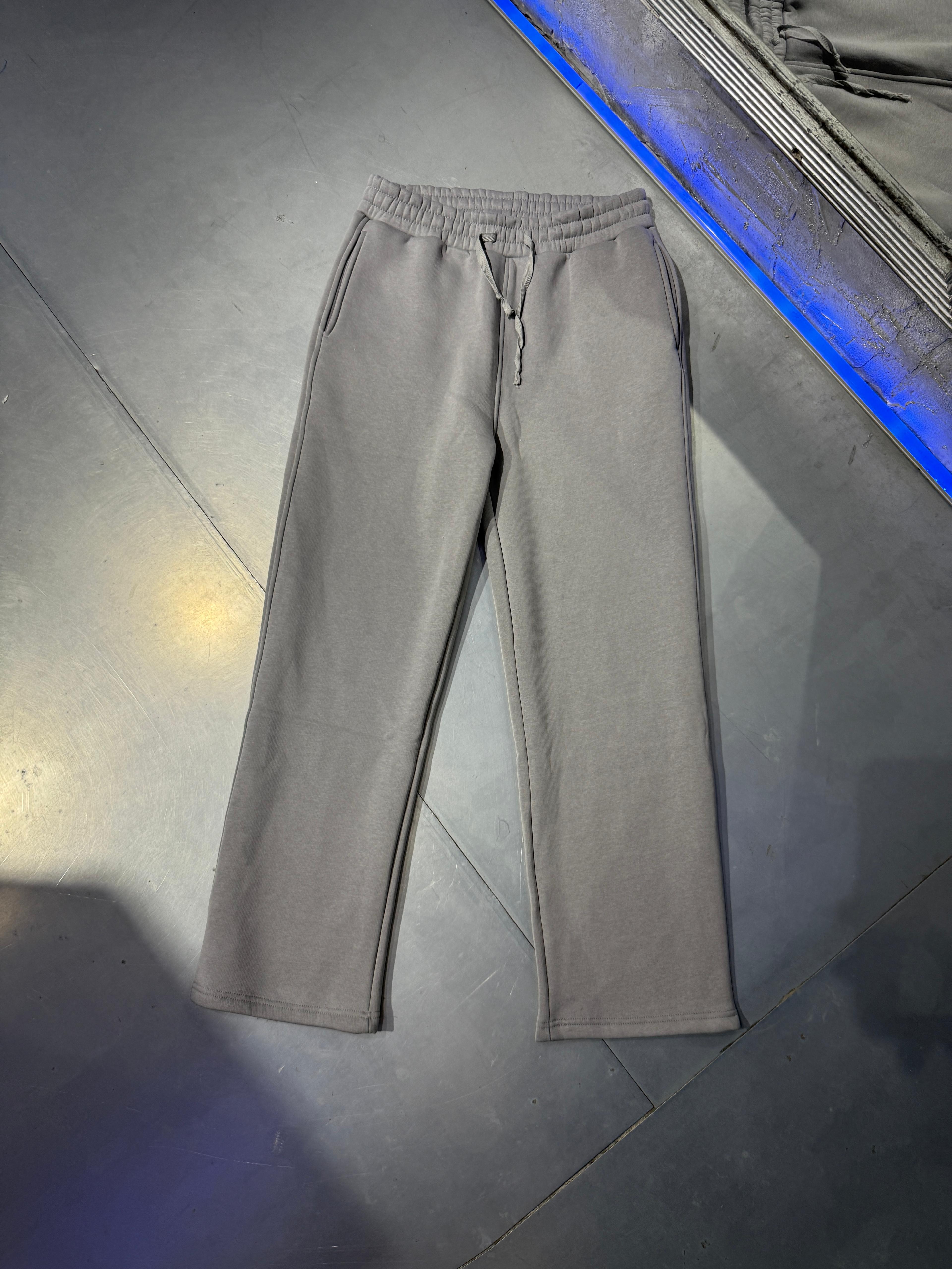 Basic Baggy Eşofman Şardonlu - Füme