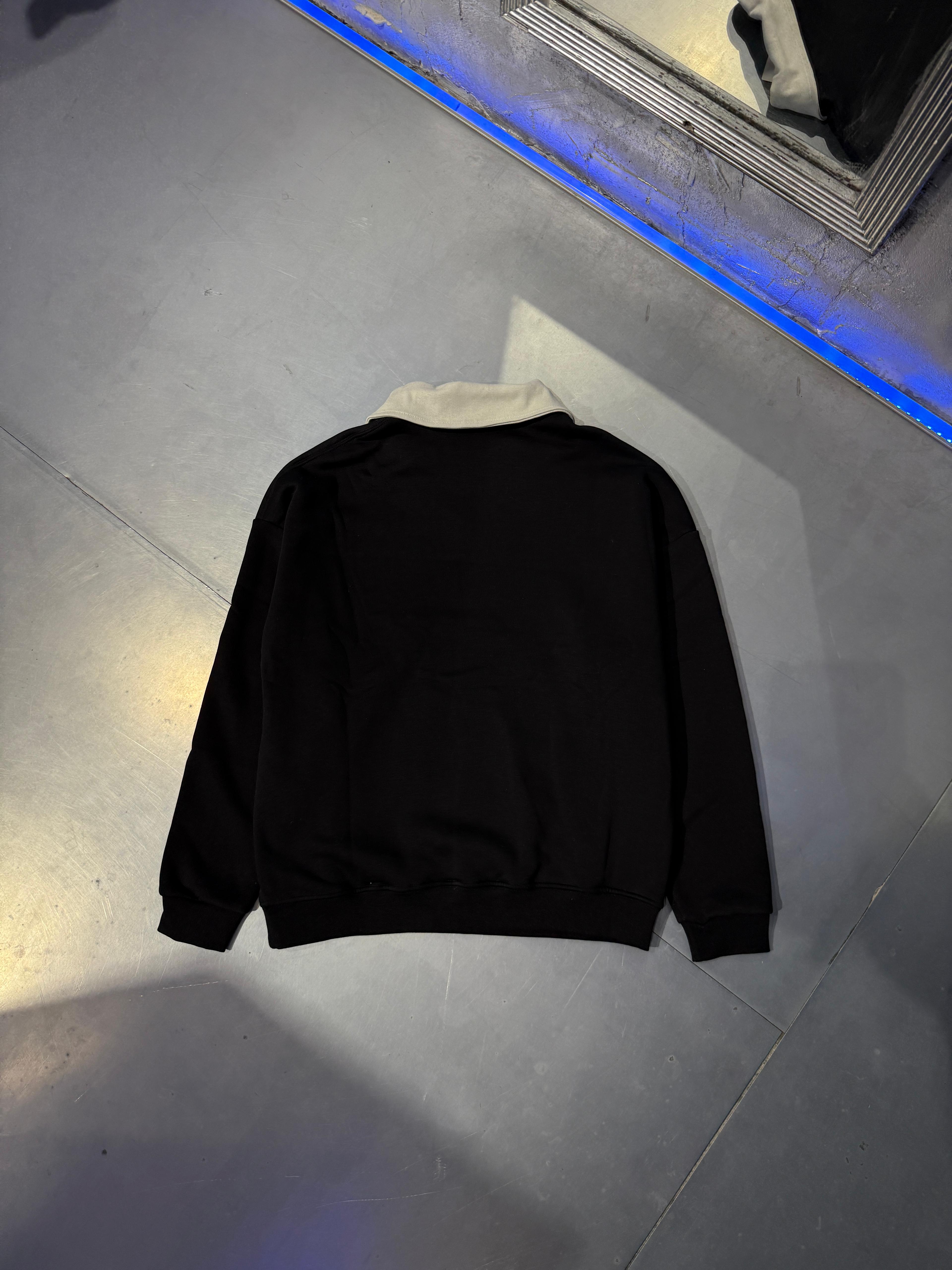 Old Money Polo Yaka Oversize Sweatshirt