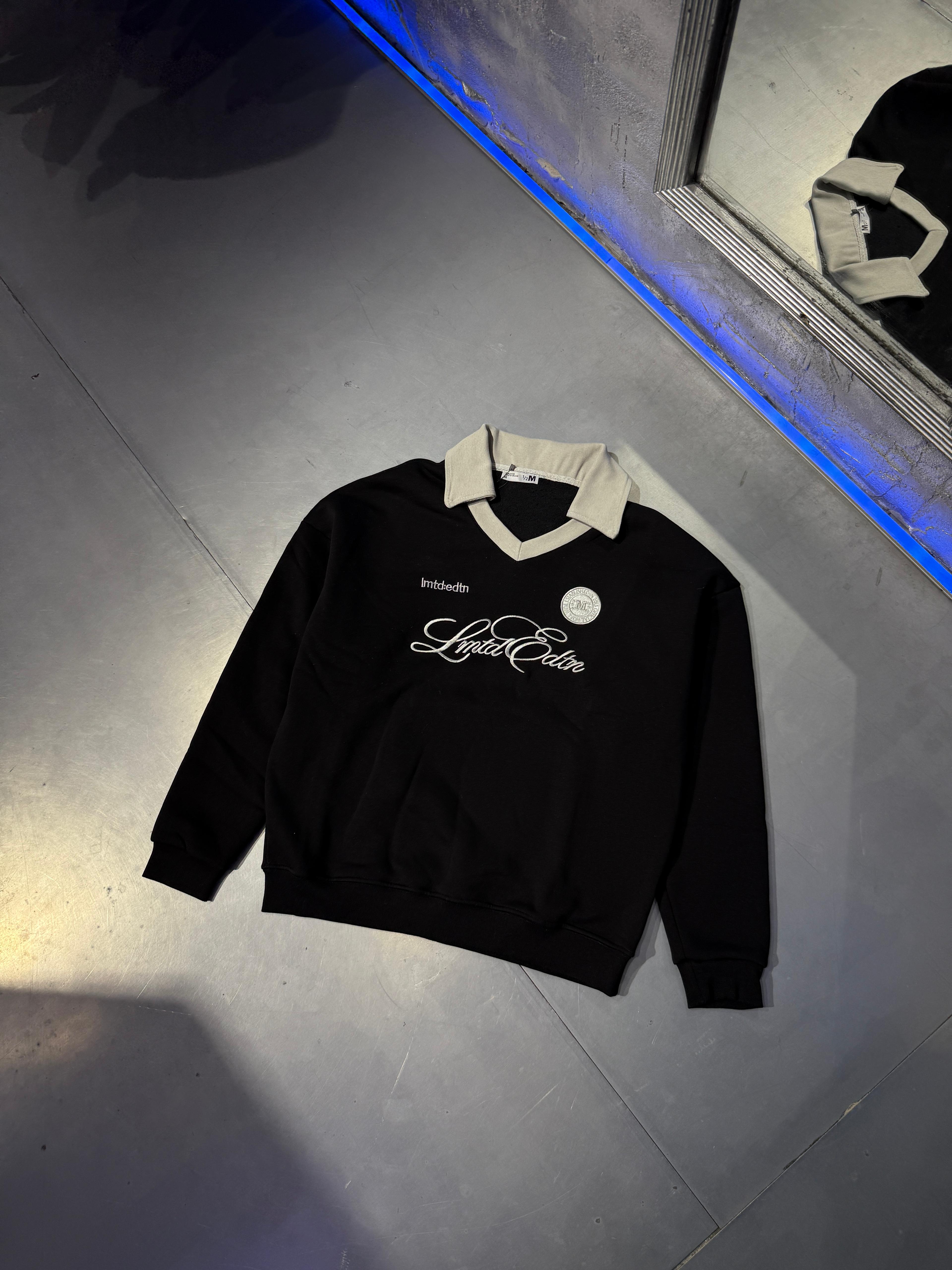 Old Money Polo Yaka Oversize Sweatshirt