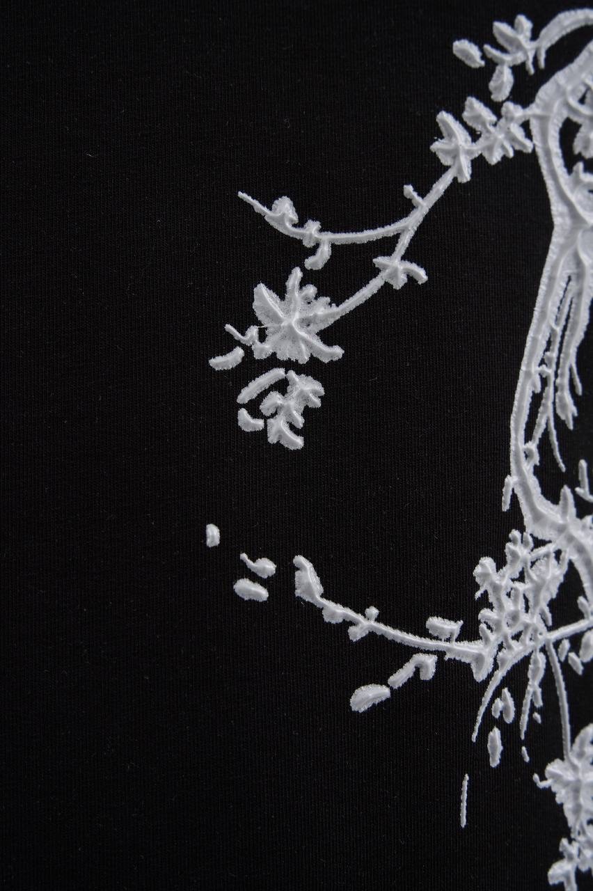 Floral 3d Printed Oversize T-Shirt
