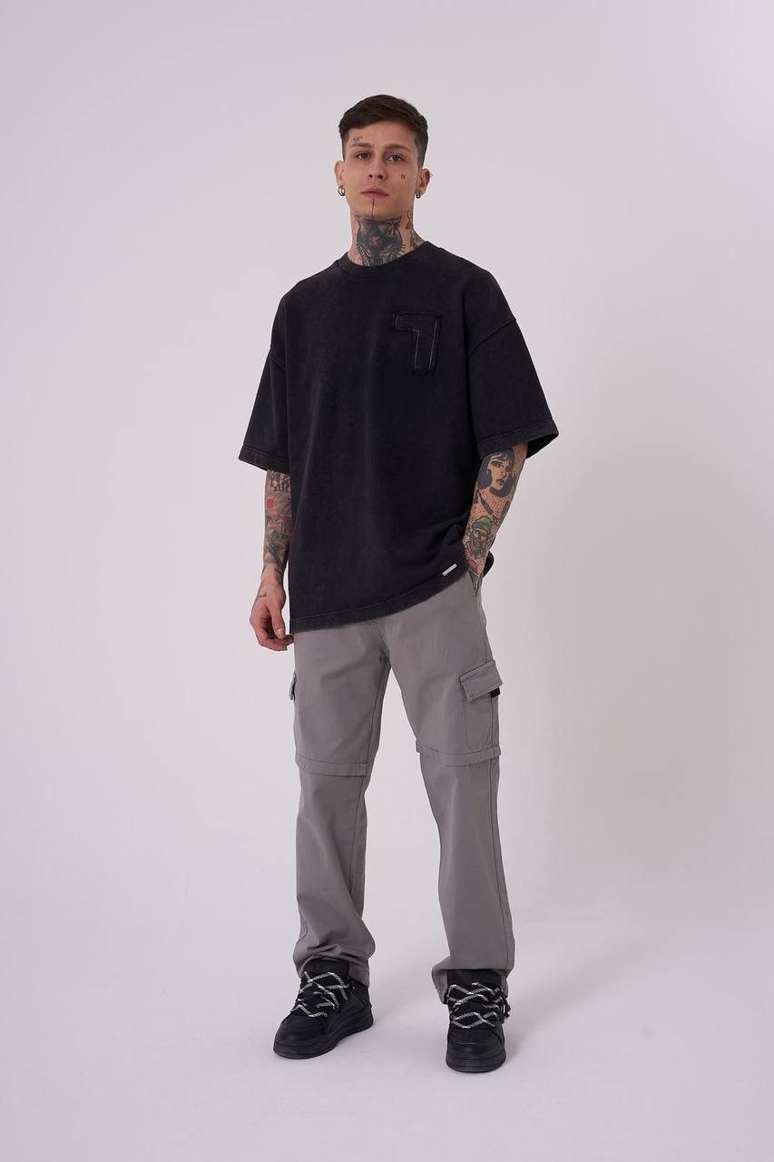 Be Bold Be You 3 İplik Acid Wash T-Shirt