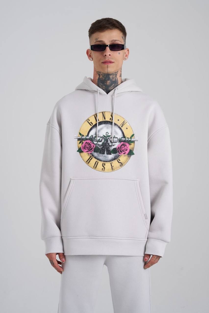 Guns Şardonlu Hoodie - Space Gri