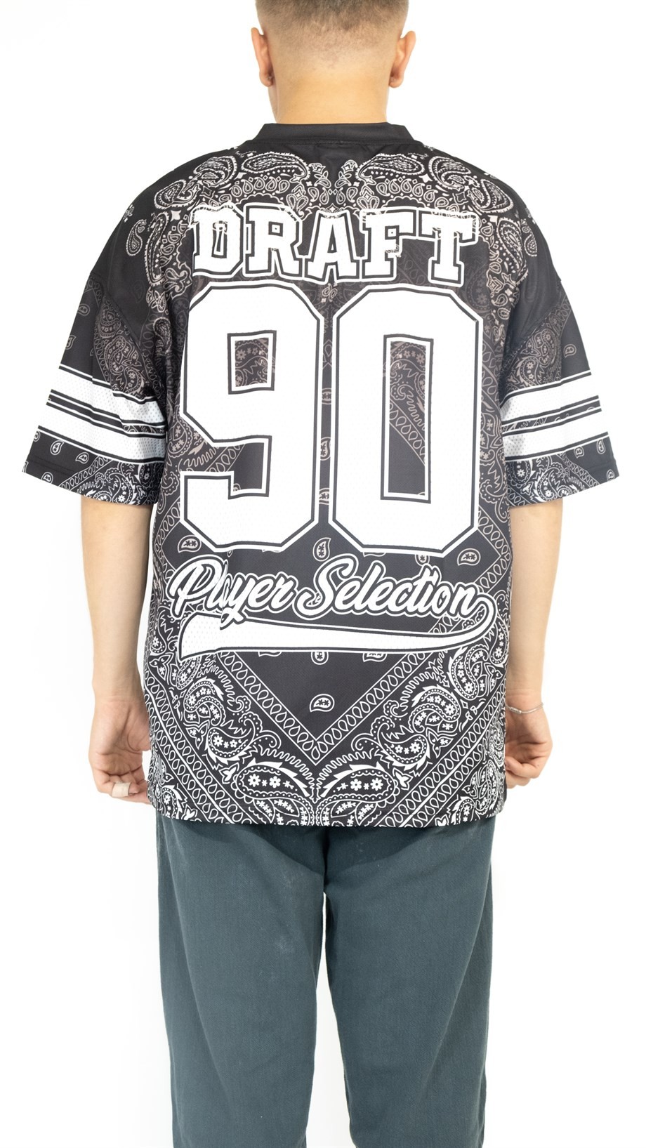 Oversize Draft 90 Jersey - SİYAH