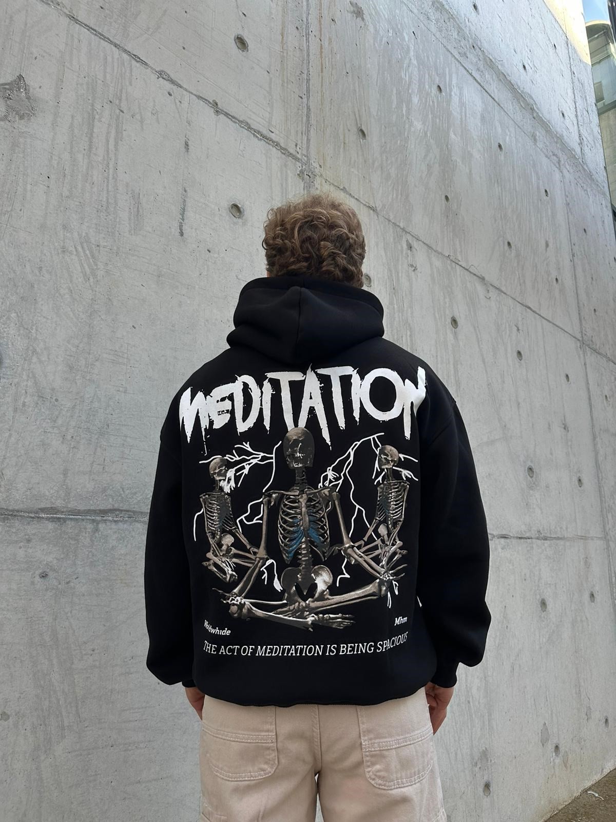 Medıtatıon 3 İplik Şardonlu Hoodie