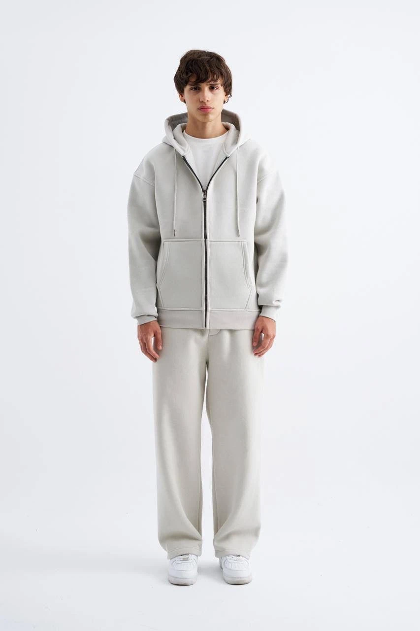Oversize Basic Zip Hoodie