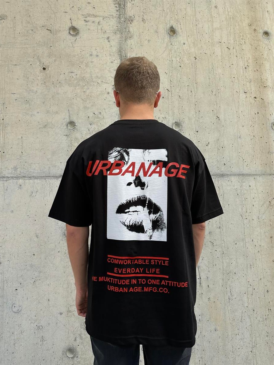 Urbanage Oversize T-Shirt Siyah