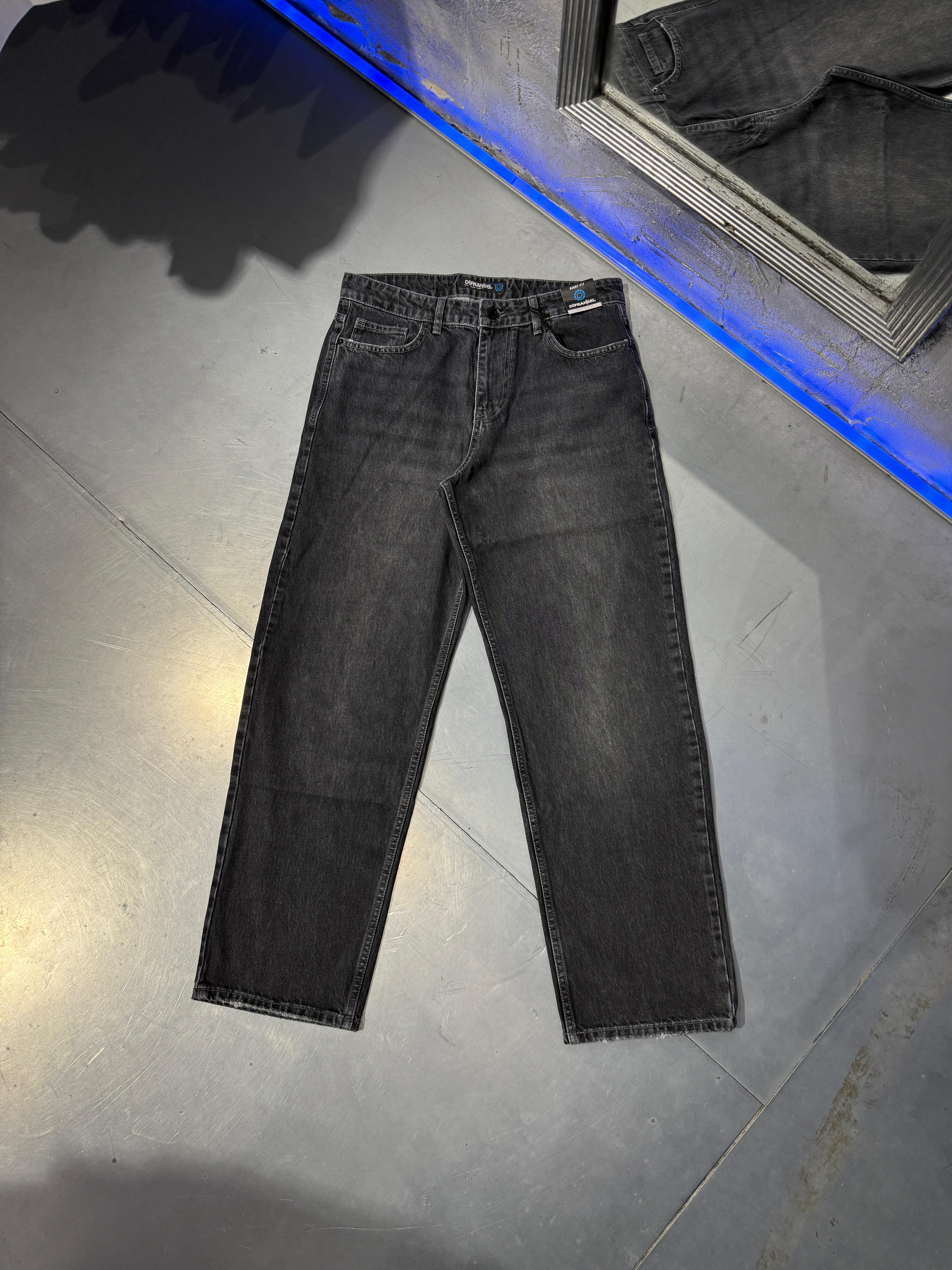 Efected Baggy Fit Pantolon - Black