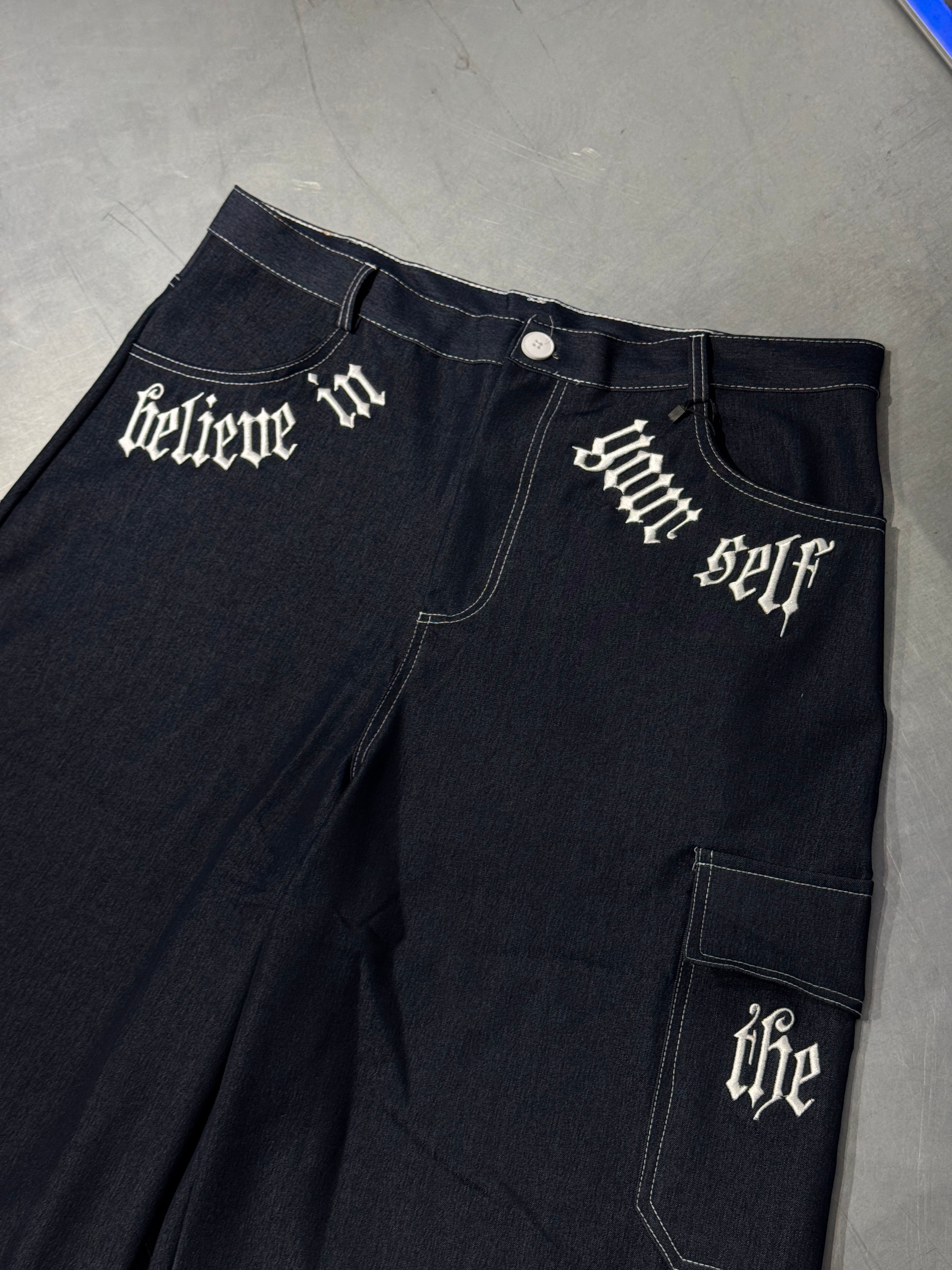 Denim Believe Oversize Long Şort