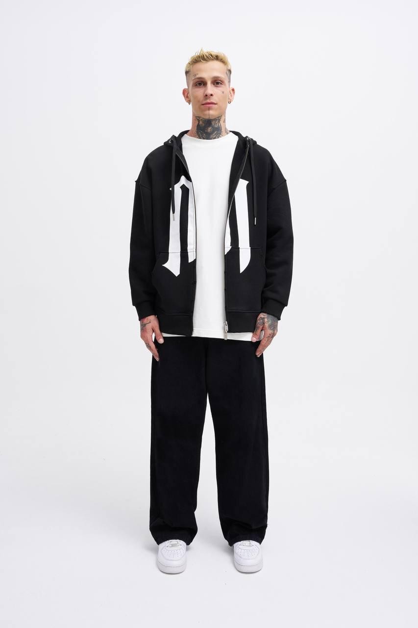 M Logo Zip Hoodie Premium