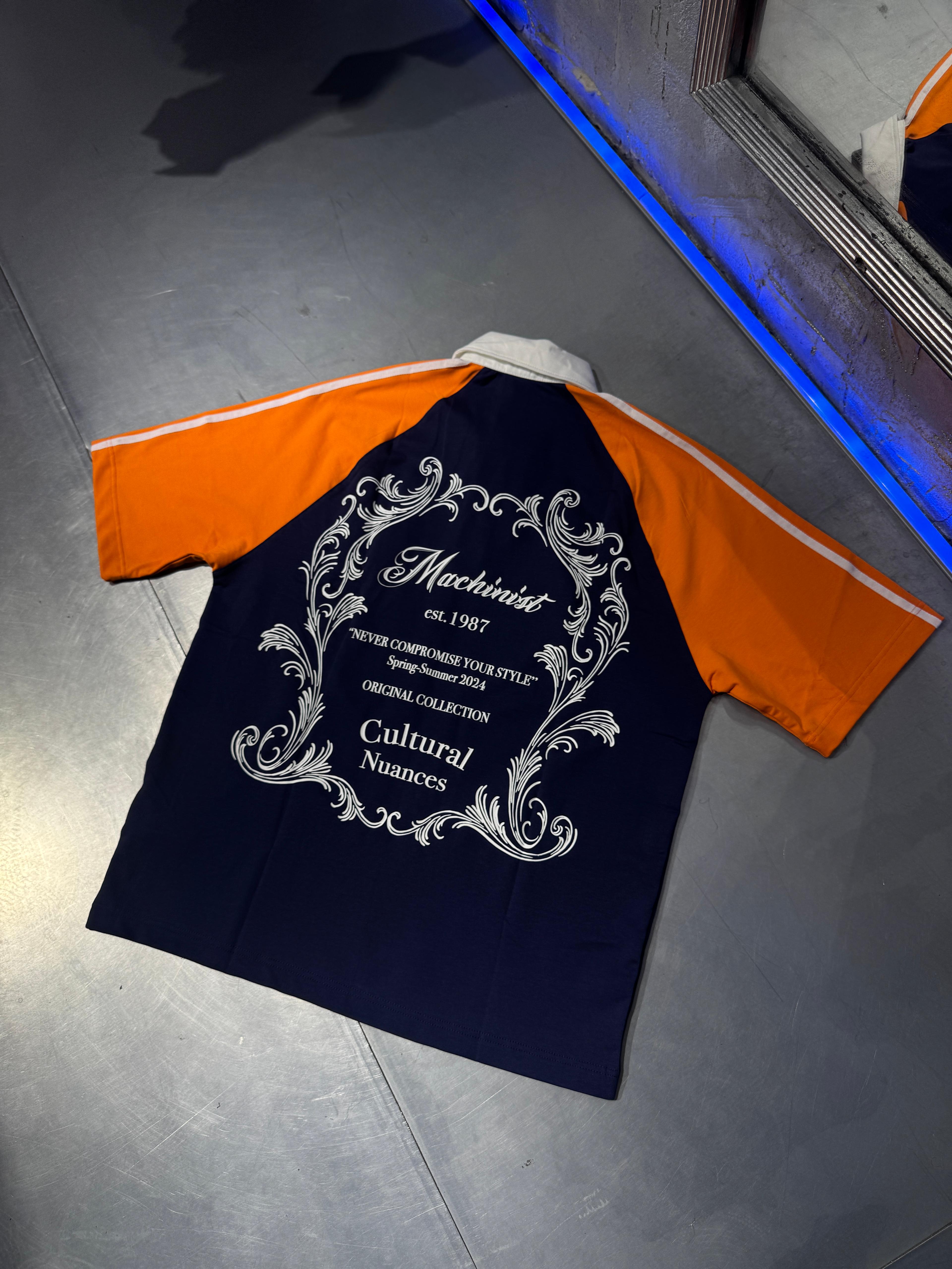 Striped Sleeves Polo T-Shirt